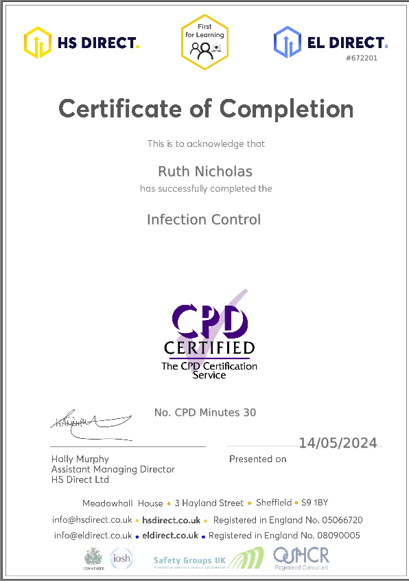 cpd infection control