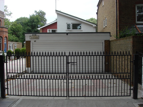 Basic decorative driveway gates.